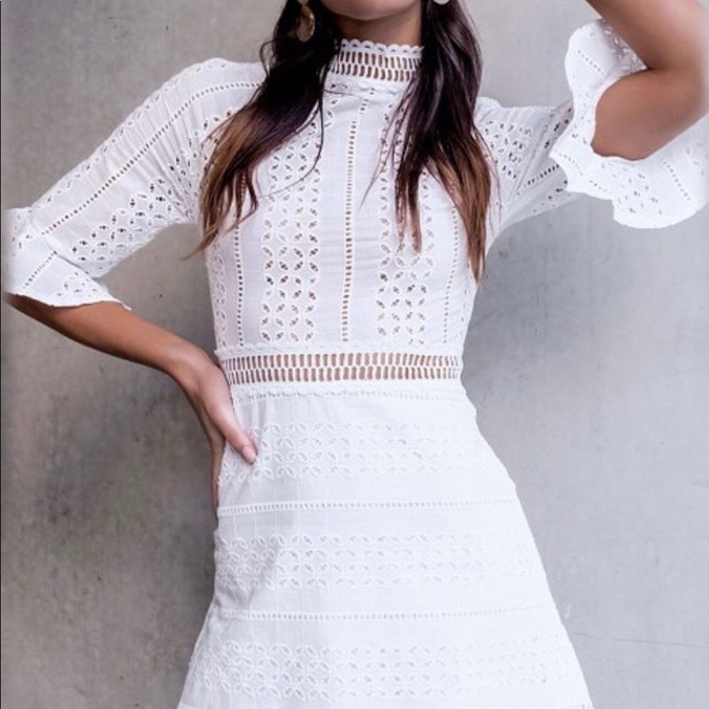 Lauren’s White Mini Dress - Picture 5 of 8